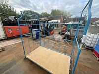 3x verrijdbare metalen magazijn-/transportrolcontainer - afbeelding 3 van  3