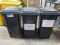 3x verrolbare afvalcontainer - afbeelding 1 van  7