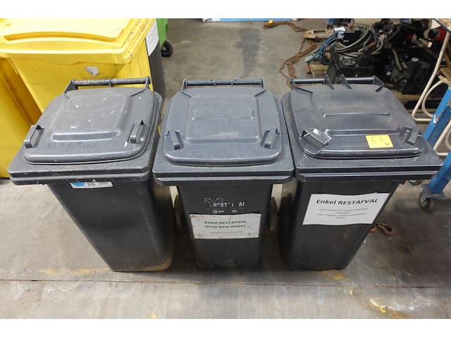 3x verrolbare afvalcontainer - afbeelding 4 van  7