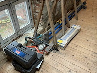 3x verstelbare steunen + zaag + 2x schragen + div - afbeelding 1 van  5