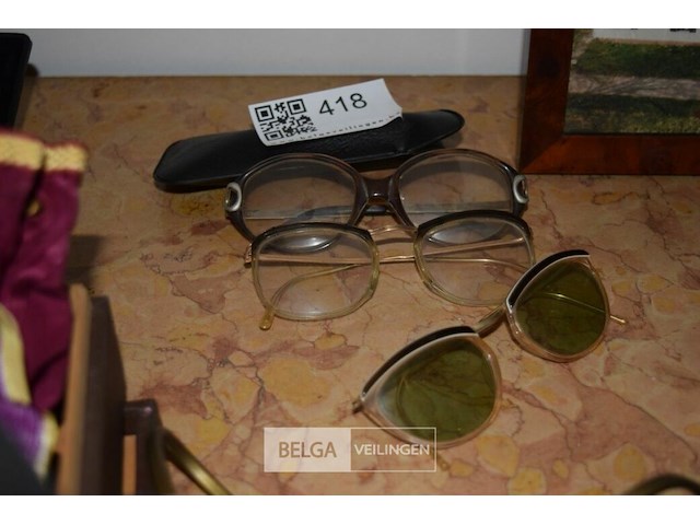 3x vintage brillen - afbeelding 1 van  3