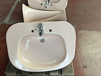 3x vintage lavabo's en douchebak - afbeelding 2 van  4
