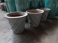 3x vorstvrije terracotta bloembak - afbeelding 3 van  3