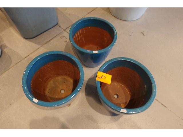 3x vorstvrije terracotta bloempot - afbeelding 2 van  3