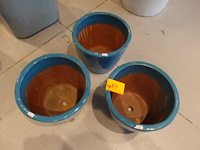 3x vorstvrije terracotta bloempot - afbeelding 2 van  3