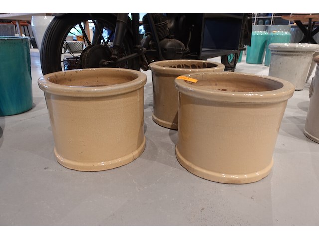 3x vorstvrije terracotta bloempot - afbeelding 1 van  4