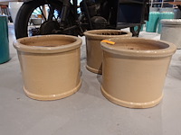 3x vorstvrije terracotta bloempot - afbeelding 1 van  4