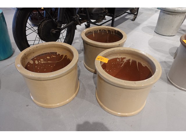 3x vorstvrije terracotta bloempot - afbeelding 2 van  4