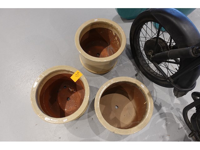 3x vorstvrije terracotta bloempot - afbeelding 3 van  4