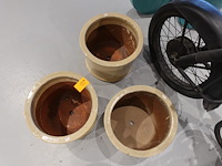 3x vorstvrije terracotta bloempot - afbeelding 3 van  4