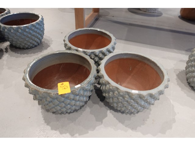 3x vorstvrije terracotta bloempot - afbeelding 2 van  4