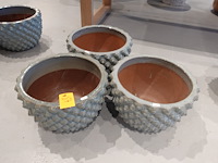 3x vorstvrije terracotta bloempot - afbeelding 2 van  4