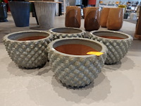 3x vorstvrije terracotta bloempot - afbeelding 1 van  3