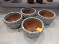 3x vorstvrije terracotta bloempot - afbeelding 2 van  3