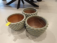 3x vorstvrije terracotta bloempot - afbeelding 2 van  3