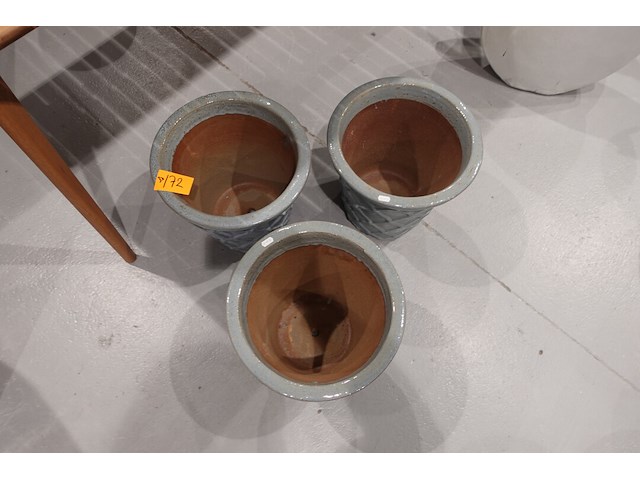 3x vorstvrije terracotta bloempot - afbeelding 3 van  4