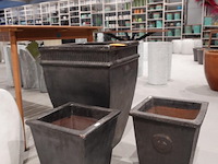 3x vorstvrije terracotta bloempot - afbeelding 1 van  4