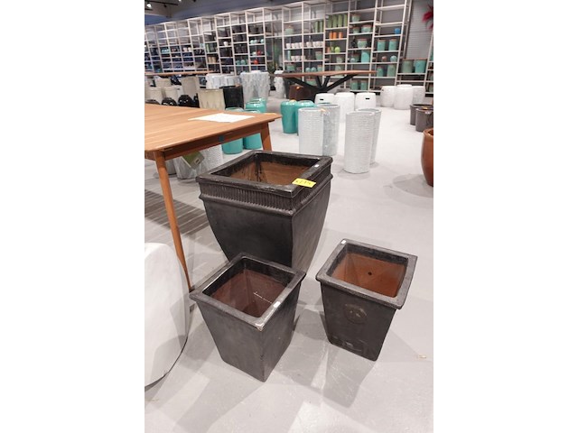 3x vorstvrije terracotta bloempot - afbeelding 2 van  4