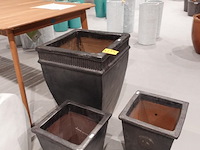 3x vorstvrije terracotta bloempot - afbeelding 2 van  4