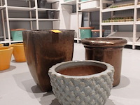 3x vorstvrije terracotta bloempot - afbeelding 1 van  6