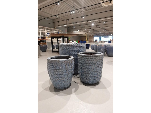 3x vorstvrije terracotta bloempot - afbeelding 1 van  5