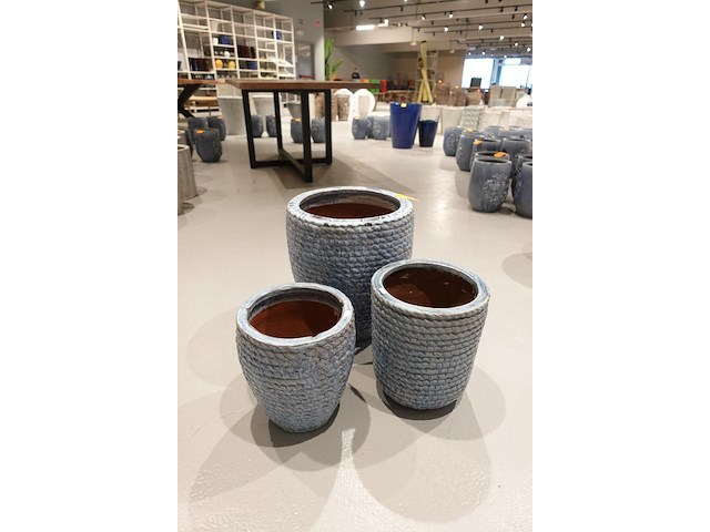 3x vorstvrije terracotta bloempot - afbeelding 2 van  5