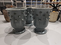 3x vorstvrije terracotta bloempot - afbeelding 1 van  4