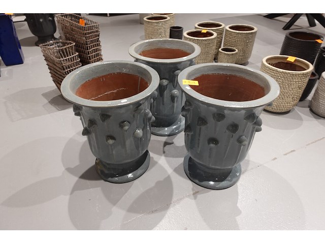 3x vorstvrije terracotta bloempot - afbeelding 2 van  4