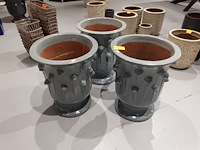 3x vorstvrije terracotta bloempot - afbeelding 2 van  4