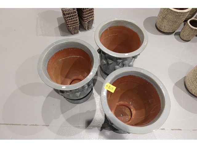 3x vorstvrije terracotta bloempot - afbeelding 3 van  4