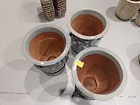 3x vorstvrije terracotta bloempot - afbeelding 3 van  4