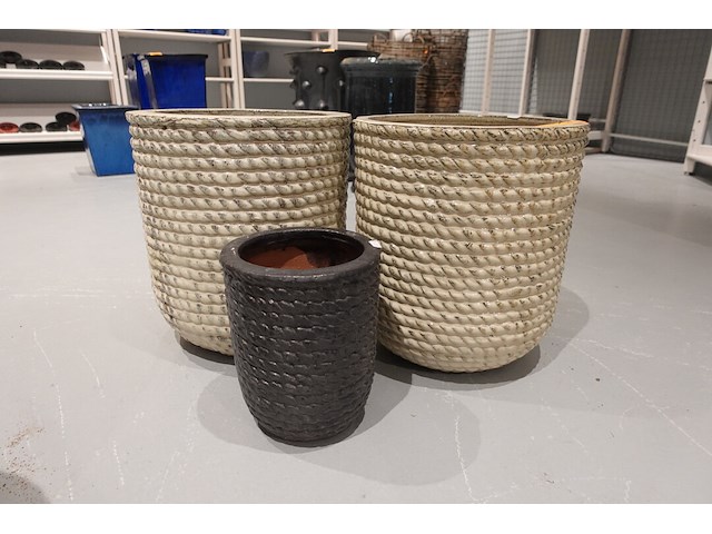3x vorstvrije terracotta bloempot - afbeelding 1 van  5