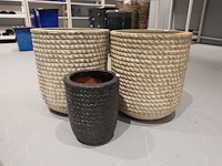 3x vorstvrije terracotta bloempot - afbeelding 1 van  5