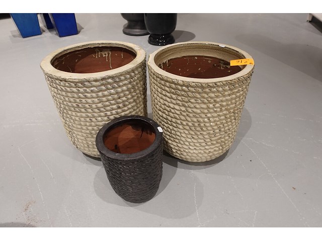 3x vorstvrije terracotta bloempot - afbeelding 2 van  5