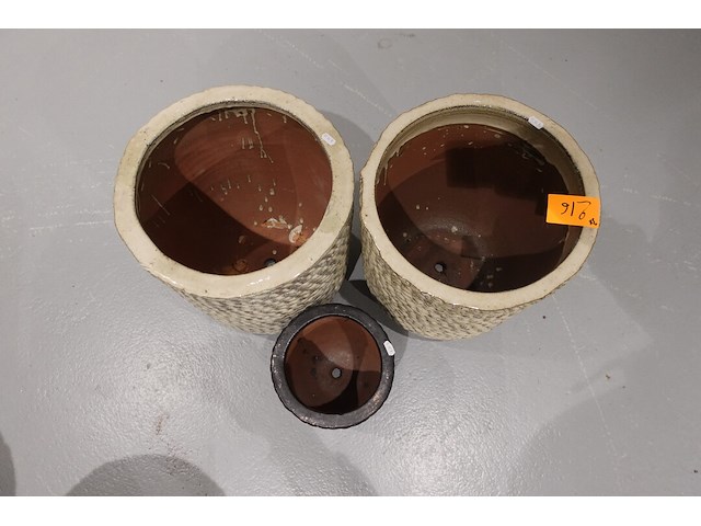 3x vorstvrije terracotta bloempot - afbeelding 3 van  5