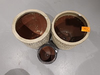 3x vorstvrije terracotta bloempot - afbeelding 3 van  5