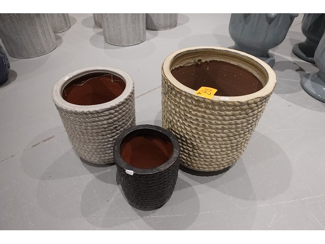 3x vorstvrije terracotta bloempot - afbeelding 2 van  6
