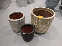 3x vorstvrije terracotta bloempot - afbeelding 2 van  6