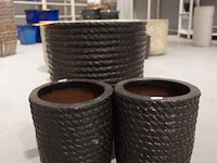 3x vorstvrije terracotta bloempot - afbeelding 1 van  5