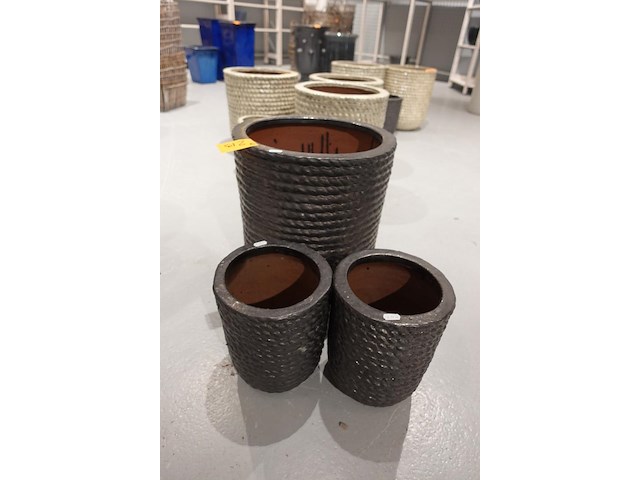 3x vorstvrije terracotta bloempot - afbeelding 2 van  5
