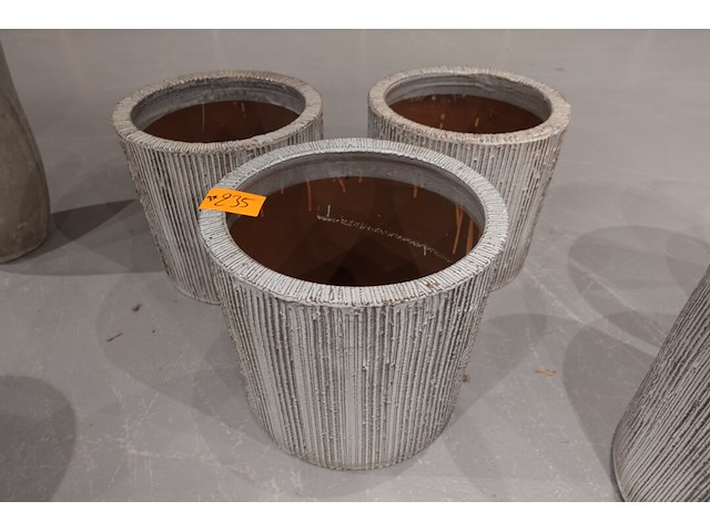 3x vorstvrije terracotta bloempot - afbeelding 2 van  3