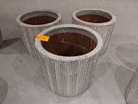 3x vorstvrije terracotta bloempot - afbeelding 2 van  3