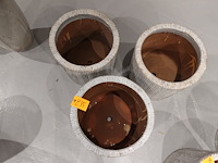 3x vorstvrije terracotta bloempot - afbeelding 3 van  3