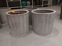 3x vorstvrije terracotta bloempot - afbeelding 1 van  3