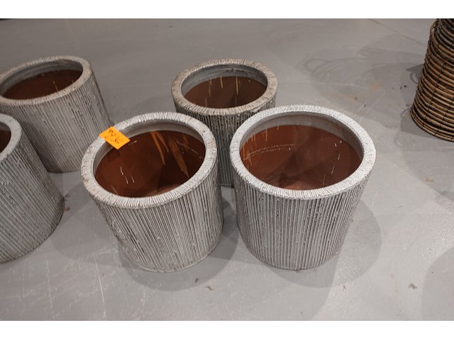 3x vorstvrije terracotta bloempot - afbeelding 2 van  3
