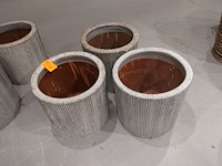 3x vorstvrije terracotta bloempot - afbeelding 2 van  3