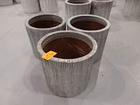 3x vorstvrije terracotta bloempot - afbeelding 2 van  3