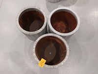 3x vorstvrije terracotta bloempot - afbeelding 3 van  3