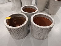 3x vorstvrije terracotta bloempot - afbeelding 2 van  3