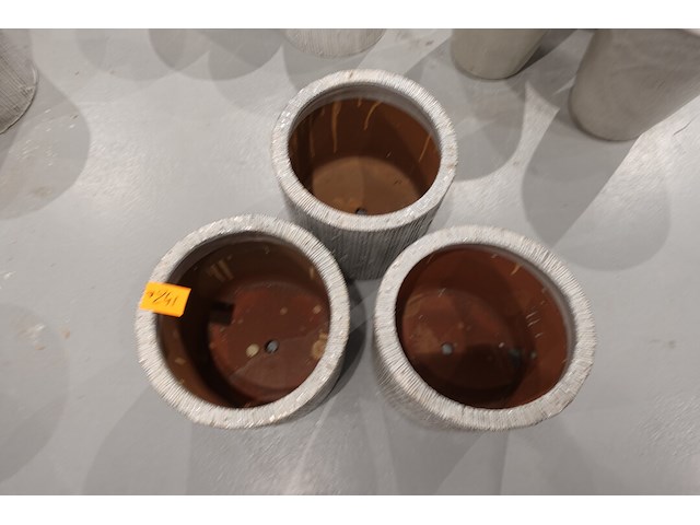 3x vorstvrije terracotta bloempot - afbeelding 3 van  3